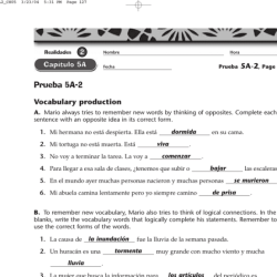 Un desastre capitulo 5a answers