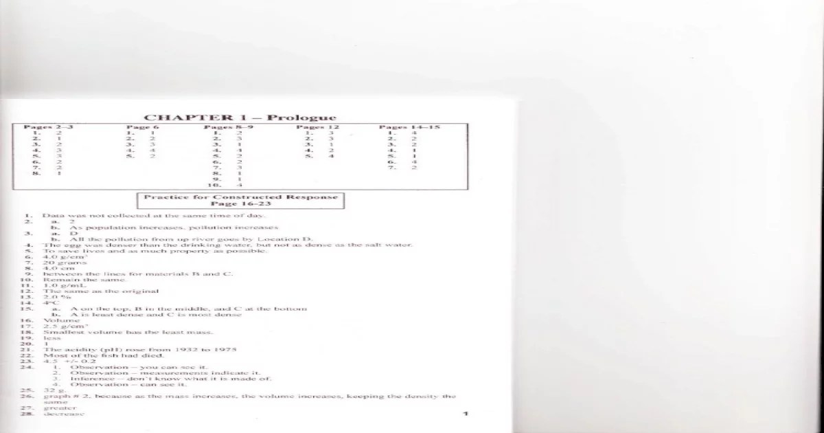 Upco living environment answer key