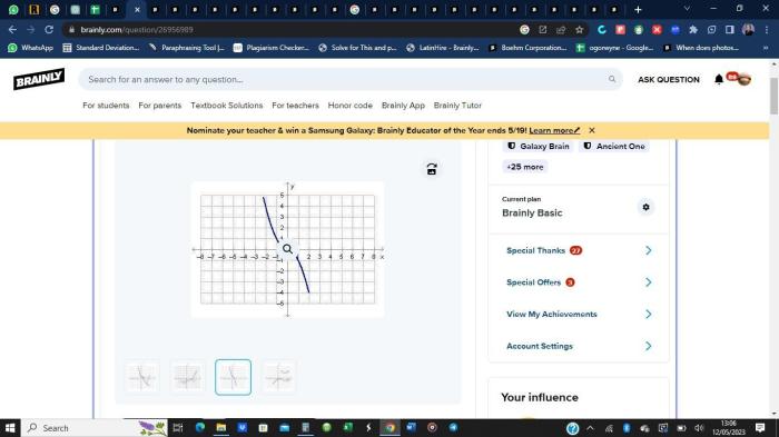 Which of the functions graphed below has a removable discontinuity